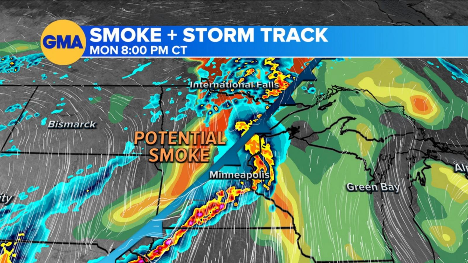 VIDEO: Air quality alerts due to smoke from Canadian fires