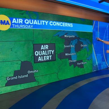 VIDEO: Air quality alerts from wildfire smoke as storms aim for the South