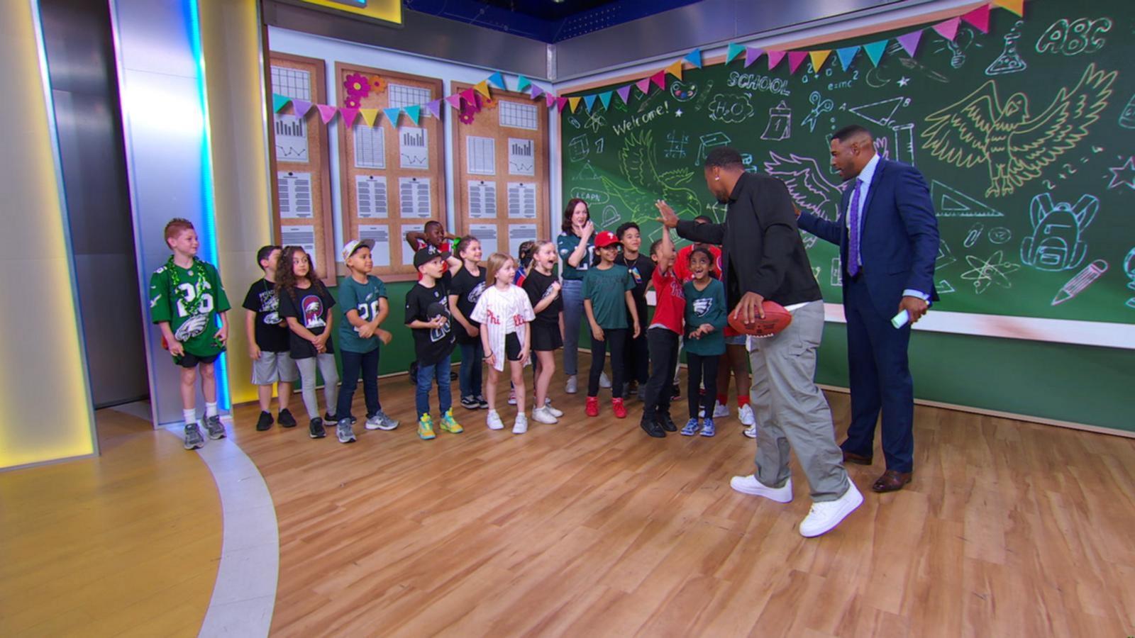 VIDEO: Saquon Barkley gets ready to surprise Philadelphia teacher