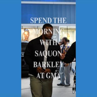 VIDEO: Go behind the scenes with Saquon Barkley on 'Good Morning America'