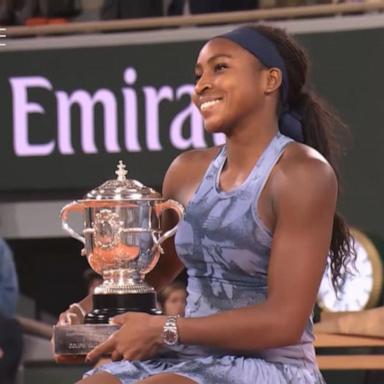 VIDEO: Coco Gauff wins French Open with thrilling comeback