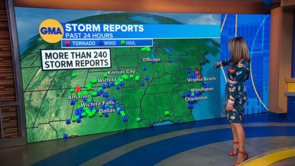 Severe storms slam the South