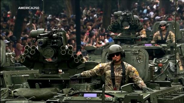 Trump holds military parade as ‘No Kings’ protests happen nationwide