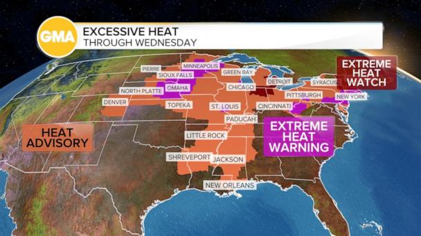 Record-setting heat set to hit Central U.S.