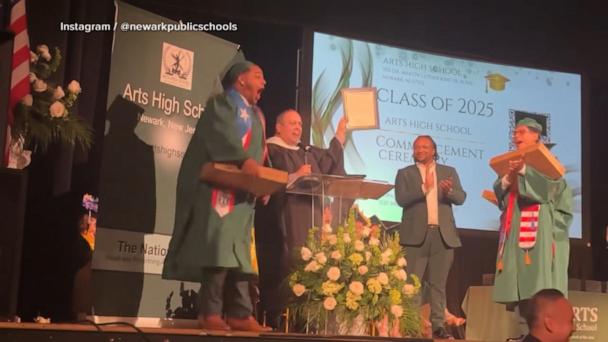 New Jersey student surprised with teaching contract at high school graduation