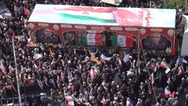 Iran holds state funerals for top commanders killed in attacks with Israel