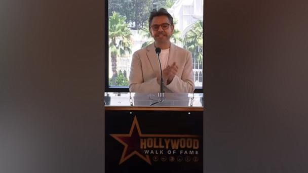Robin Roberts and George Stephanopoulos join Michael Strahan on Walk of Fame