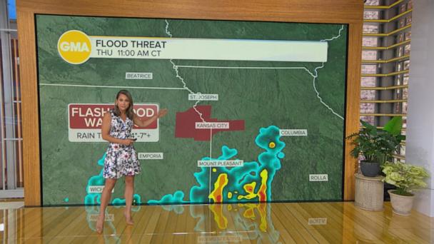 Flood threats in the Midwest and Gulf Coast