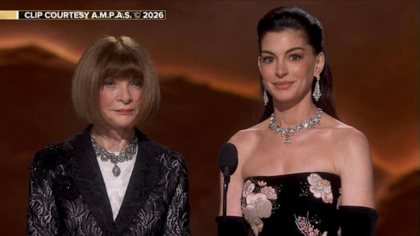 VIDEO: Anne Hathaway and Anna Wintour present at the Oscars