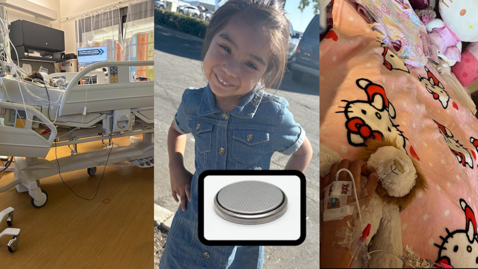 After her daughter swallowed a button battery, Cassandra Tafolla recounts the terrifying ordeal and ongoing hospital stay.