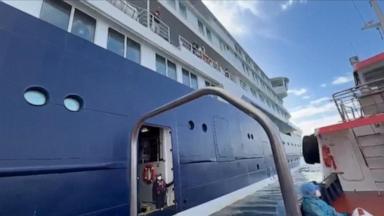 Passengers begin to disembark from Hantavirus-hit ship