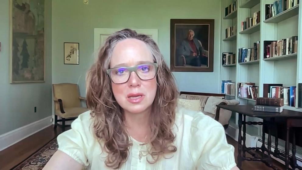 PHOTO: Author Caitlin Shetterly in an interview that aired on "Good Morning America" on May 21, 2026.