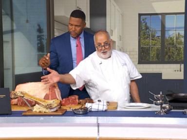 WATCH:  Chef Sam Hazen shares Michael Strahan's favorite steak recipe