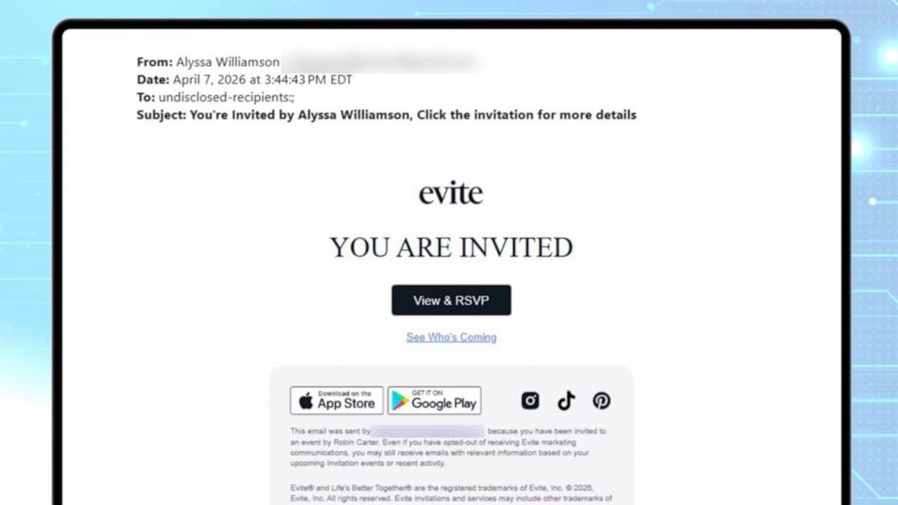 VIDEO: FTC warns of fake online invitation scams