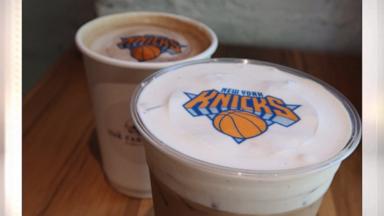 VIDEO: Coffee shop brews Knicks spirit with themed drinks