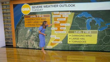 VIDEO: Flash flood threat as dangerous weather on the move
