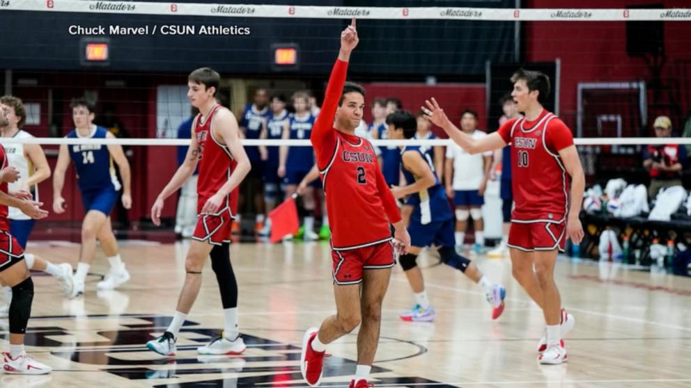 VIDEO: College volleyball star’s celebrations go viral