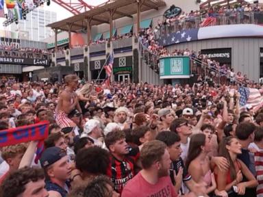 WATCH: Celebrations across the country for USMNT's victory