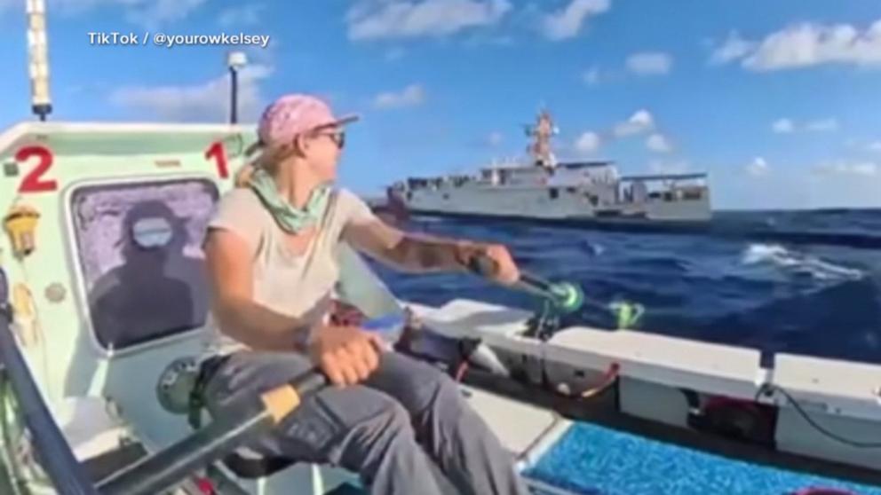 VIDEO: American woman about to row into record books