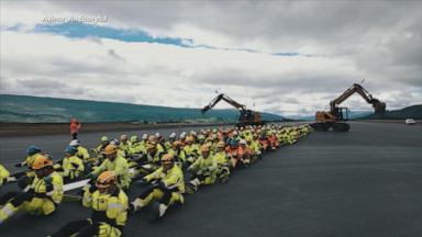 VIDEO: Construction workers perform 'Viking Row'