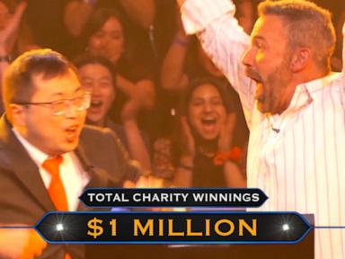 WATCH:  Ben Affleck and Jamie Ding win big for charity