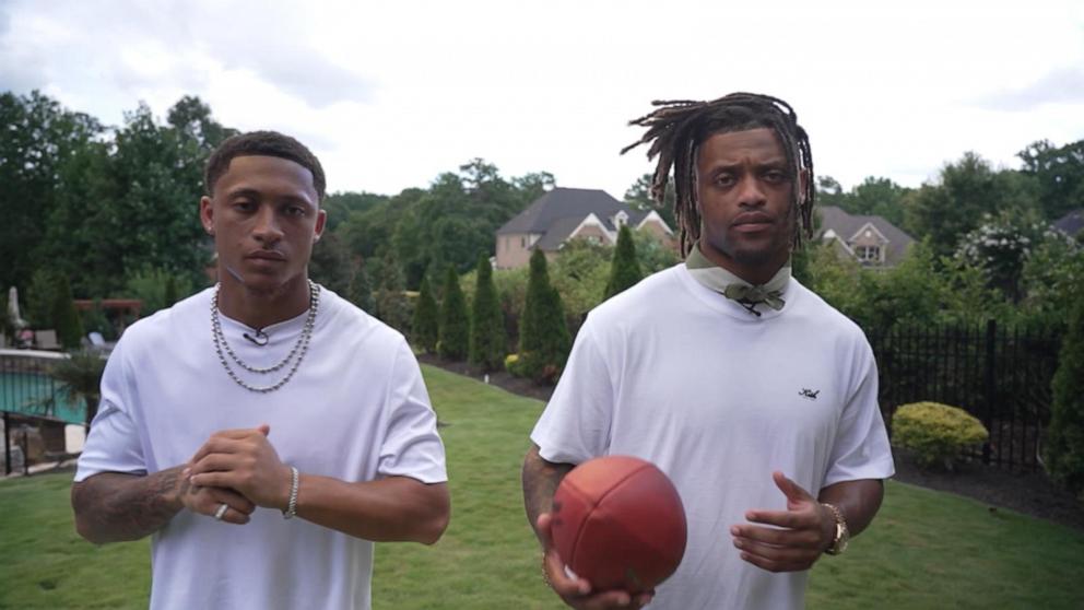 VIDEO: Brothers play on same NFL team in same position