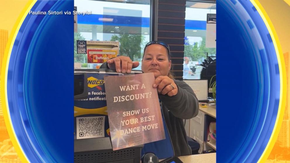 VIDEO: Dancing for gas discount