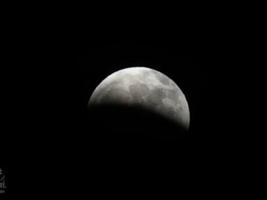 WATCH:  Partial lunar eclipse overnight