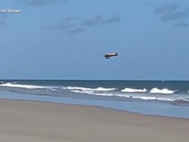 WATCH:  New video shows plane crashing off Florida beach