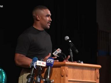 WATCH: Jalen Hurts donates $600,000 to Philadelphia's largest school
