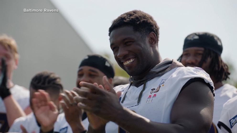 WATCH: Baltimore Ravens step up to support kids with cancer