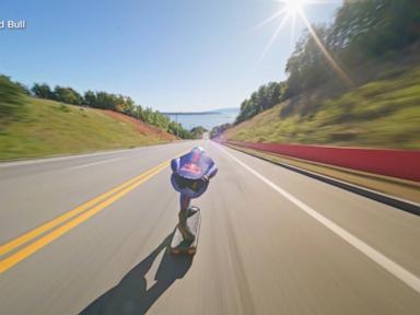 VIDEO: Skateboarder attempts to break Guinness World Record