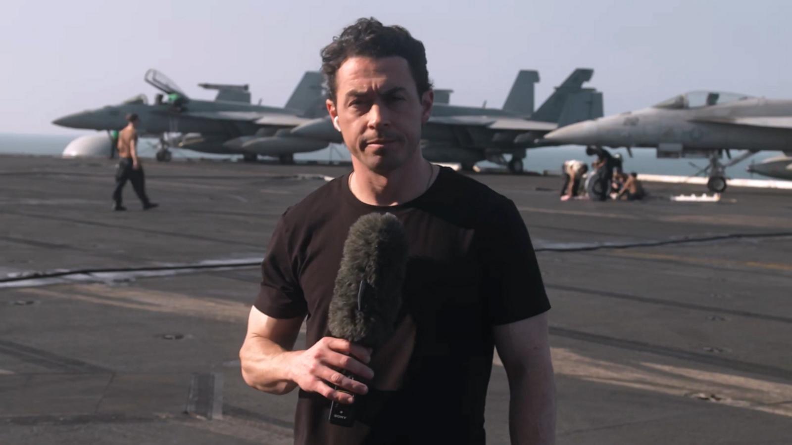 WATCH:  Aboard USS George Washington as tensions rise in the Middle East