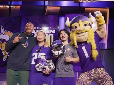 WATCH:  2 brothers' Make-A-Wish visit to the Minnesota Vikings