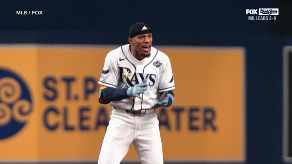 Rays stun Brewers in 12th to force World Series Game 5