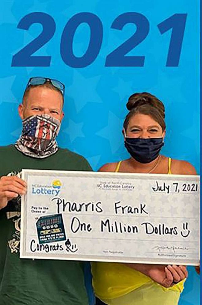 PHOTO: In July 2021, Pharris Frank won the lottery for the first time, winning $1 million off a $25 scratch-off ticket.
