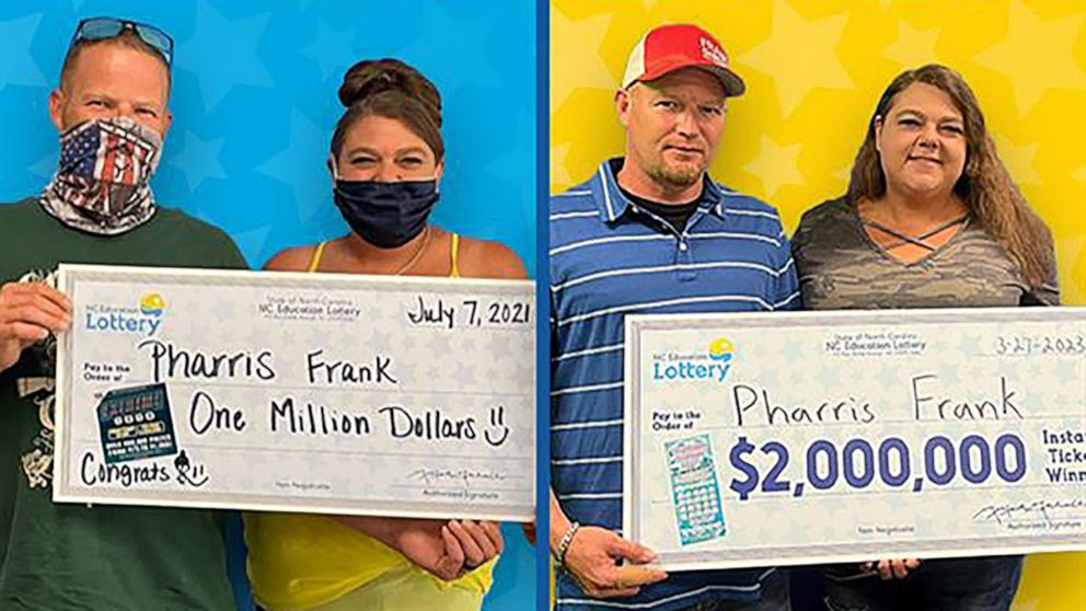 PHOTO: Pharris Frank won $2 million off a scratch-off ticket recently. This is the second time in nearly two years the North Carolina man has won the lottery.