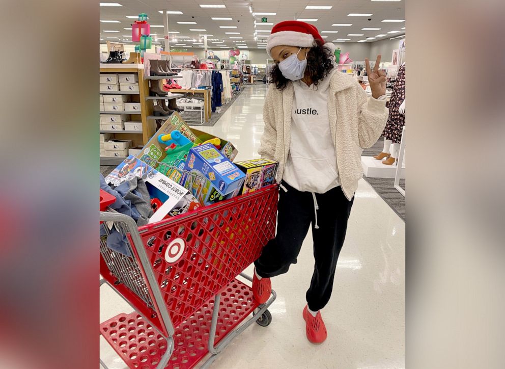 PHOTO: Janese Boston is pictured shopping for presents to distribute through the "Build a Bond" toy drive she founded in Franklin County, Ohio.