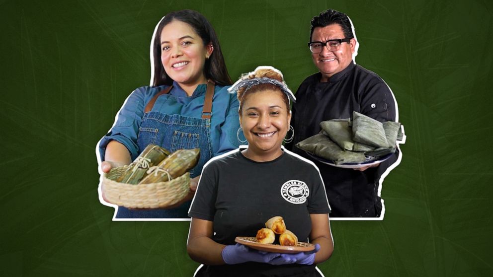 PHOTO: Three LA-based chefs share their regional tamale recipes that represent their Hispanic Heritage