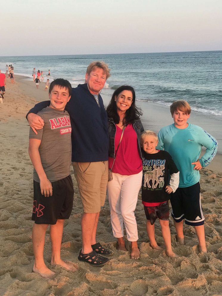 Parker Williams, 9, made a sweet gesture when he offered his teacher a portion of his birthday money to show his apprecation for all she does in the classroom. Here, Parker is seen in an undated photo with his siblings and parents.