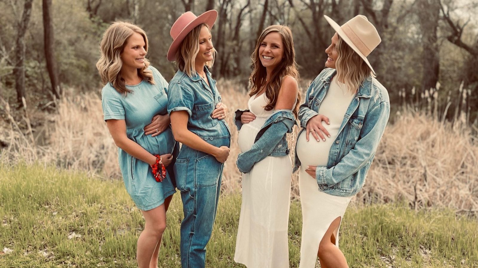 PHOTO: Sisters Caroline, Haley, Amy and Katie were all born within 18 months of each other and are all expecting to give birth within a few months.