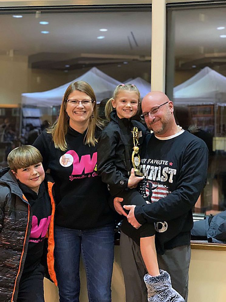 PHOTO: Brian and Crystal Clark with their late kids, Xander, who was 9, and Ziva, who was 8 when they passed.