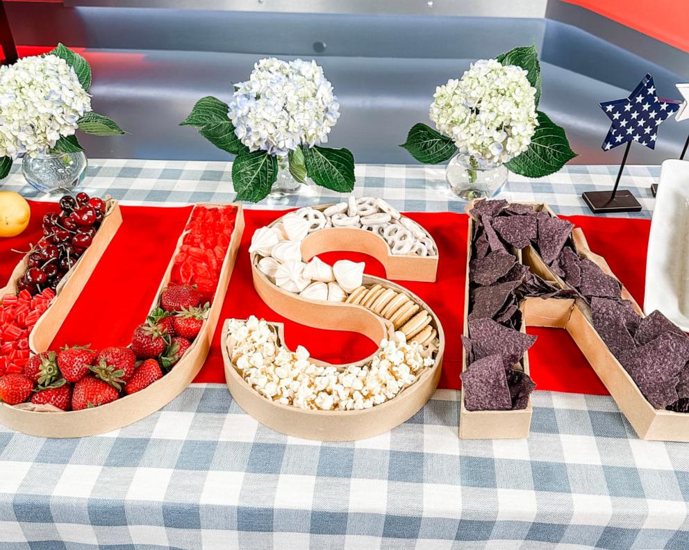 PHOTO: A DIY USA snack-board for the 4th of July.