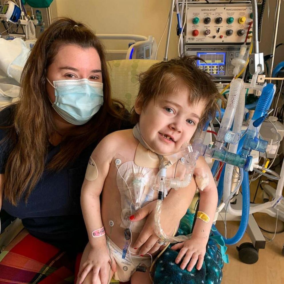 PHOTO: Noah Schneider tested positive for COVID-19 Dec. 30. The 5-year-old was also born with cystic fibrosis. Mom Haley Schneider of Yuba City, California, said Noah is asking people send him stickers and cards for him to play with.