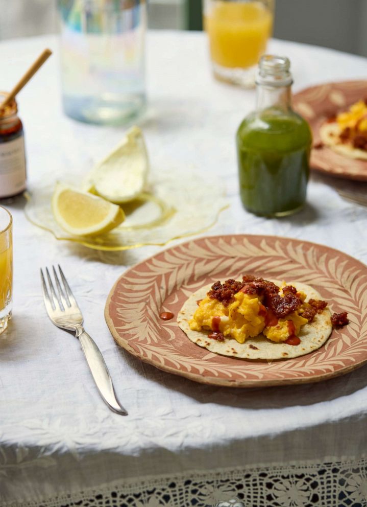 PHOTO: A handmade tortilla with masa harina.