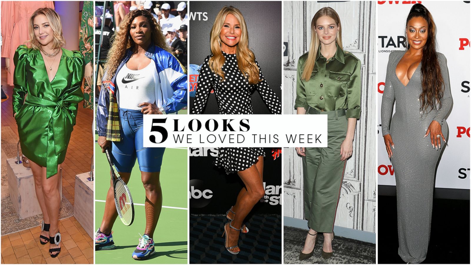 5 looks we love this week: Serena Williams, Christie Brinkley, Kate Hudson  and more - ABC News
