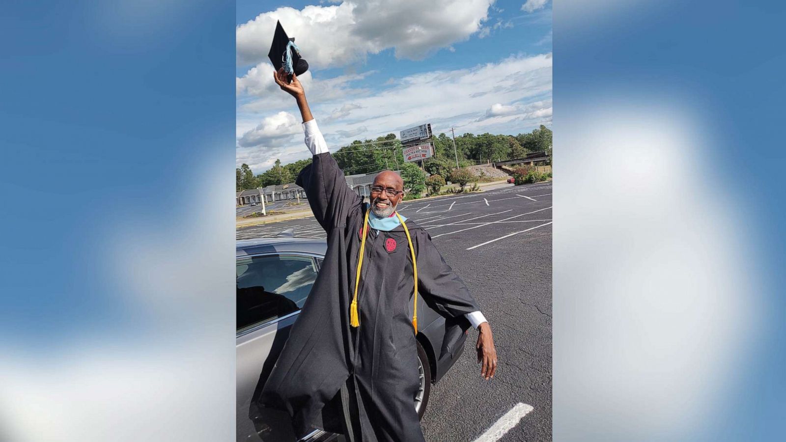 PHOTO: Leroy Harley went back to school at age 69 and now, at 71, has graduated with a master's degree in teaching from the University of South Carolina.