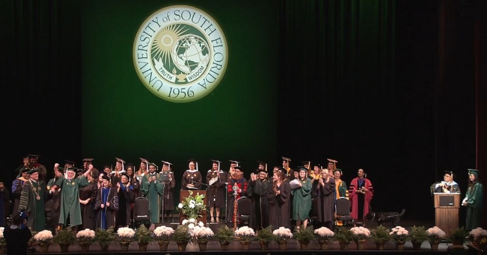 PHOTO: On Dec. 15, Way Bandy graduated from University of South Florida St. Petersburg (USF), in general studies. Bandy decided to fufill the promise he made to his mom, Dimples Way Bandy, who died in 2003.