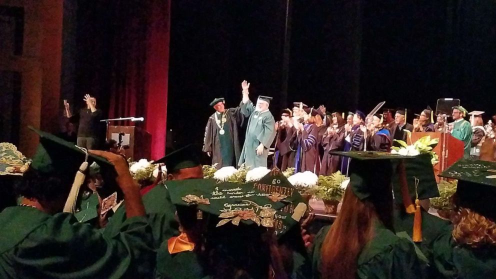 PHOTO: On Dec. 15, Way Bandy graduated from University of South Florida St. Petersburg (USF), in general studies. Bandy, who's worked in aerospace most of his life, said he decided to stop going to school so he can get married and start a family.