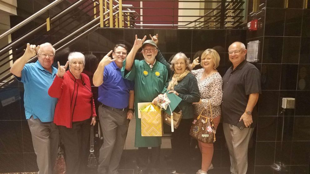 PHOTO: On Dec. 15, Way Bandy graduated from University of South Florida St. Petersburg (USF), in general studies. The father of three had his wife Nancy and youngest son Kyle in the audience watching as he walked across the stage. 
